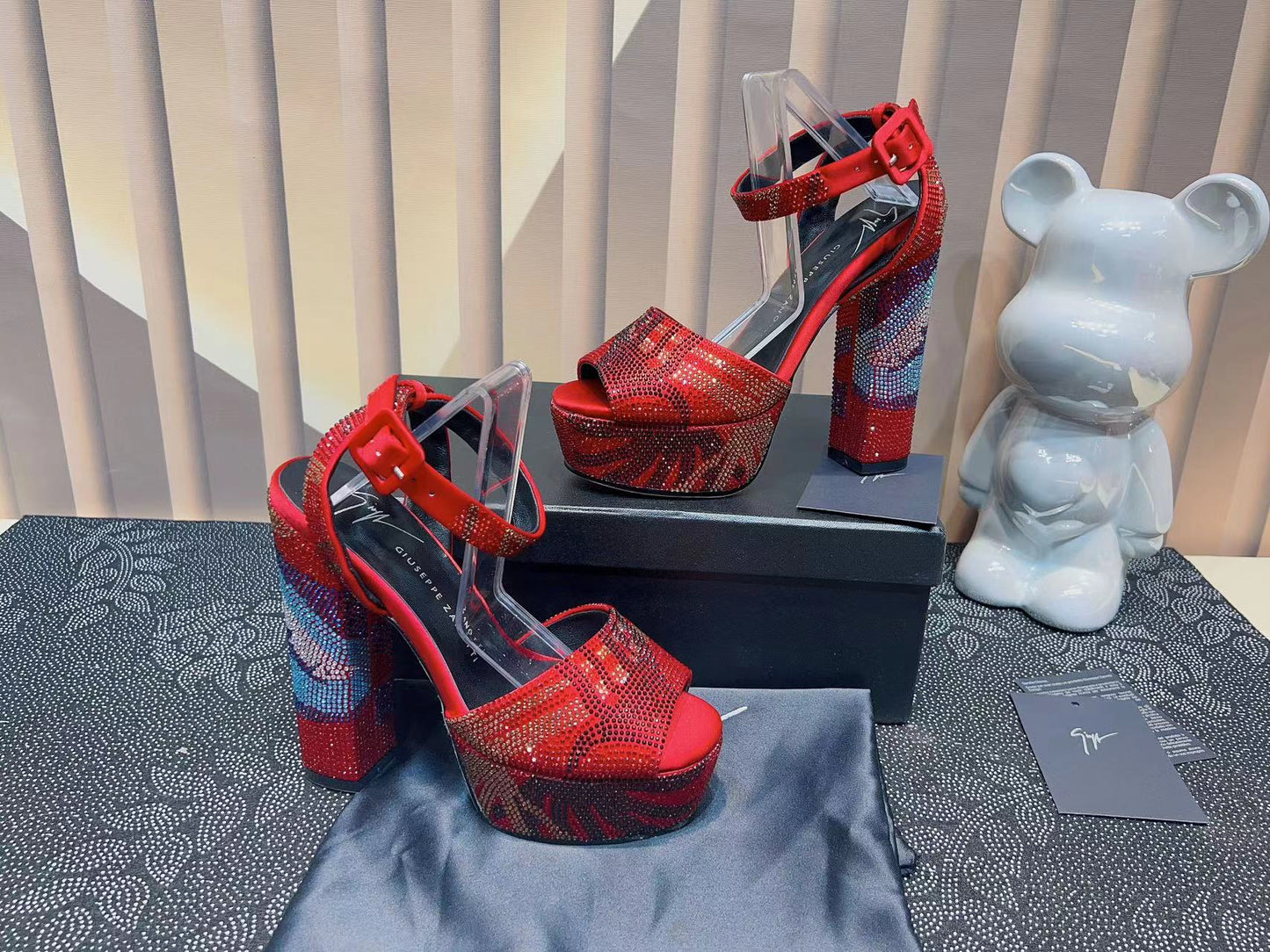 GZ Crystal Platform Heels - 3 Colours