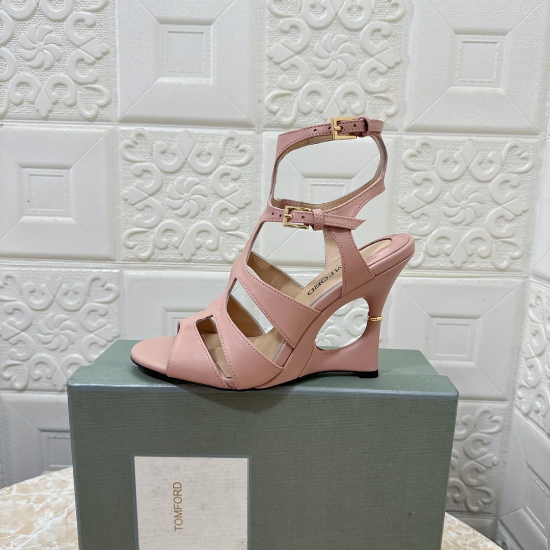 Paradis Cutout Wedge Sandals - 3 Colours