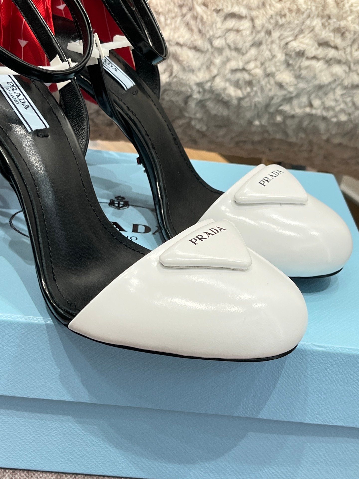 Bicolour Ankle Strap Heels - 2 Colours