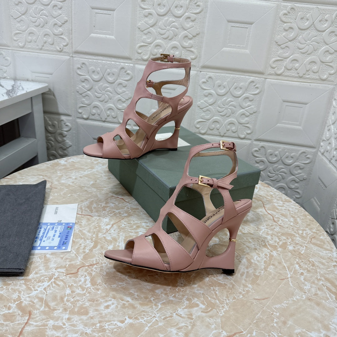 Paradis Cutout Wedge Sandals - 3 Colours