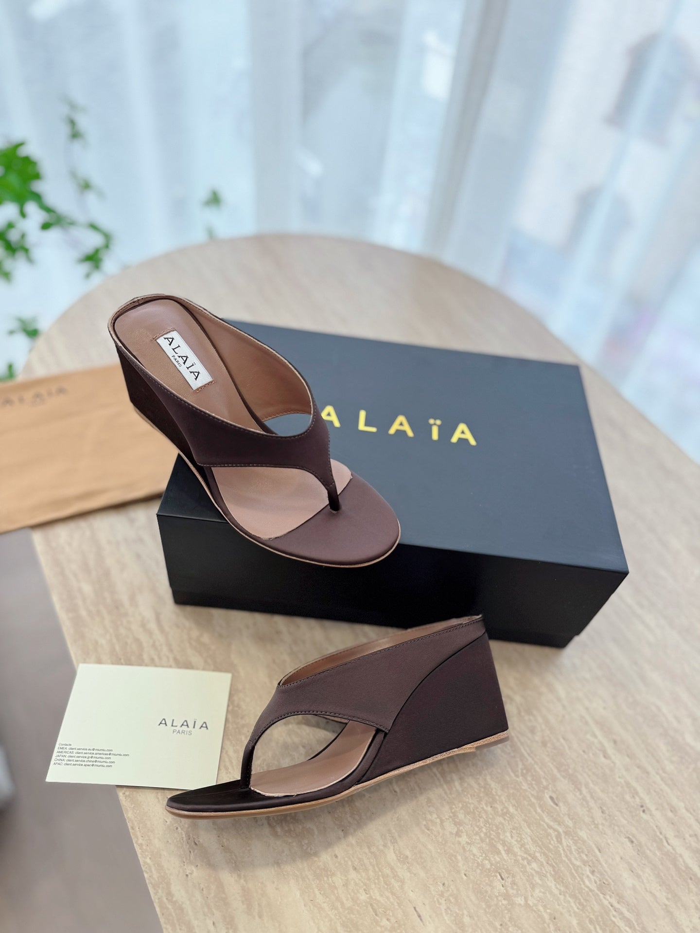 Cube Wedge Thong Sandals - 6 Colours