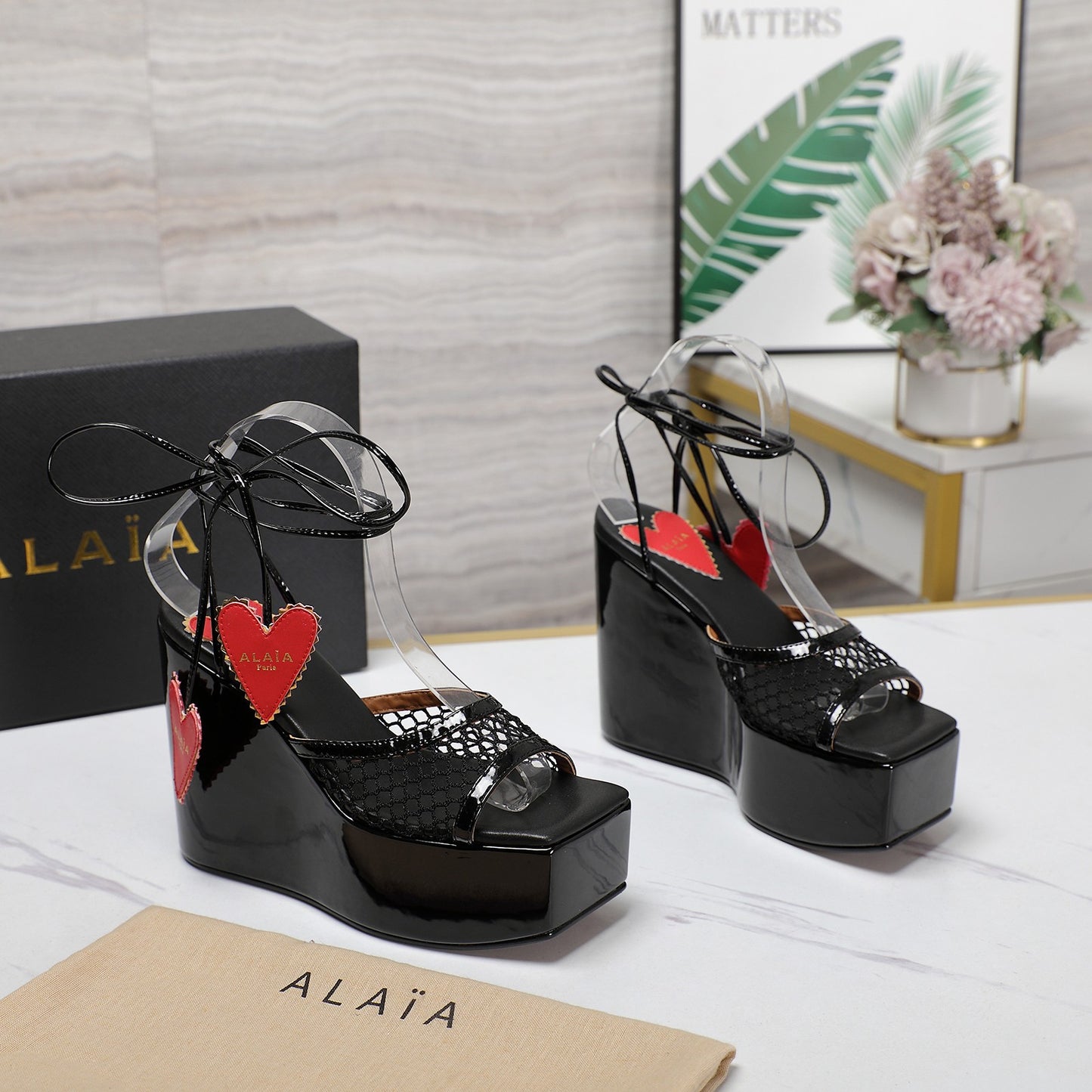 Riviera Lace Up Wedge - 5 Colours