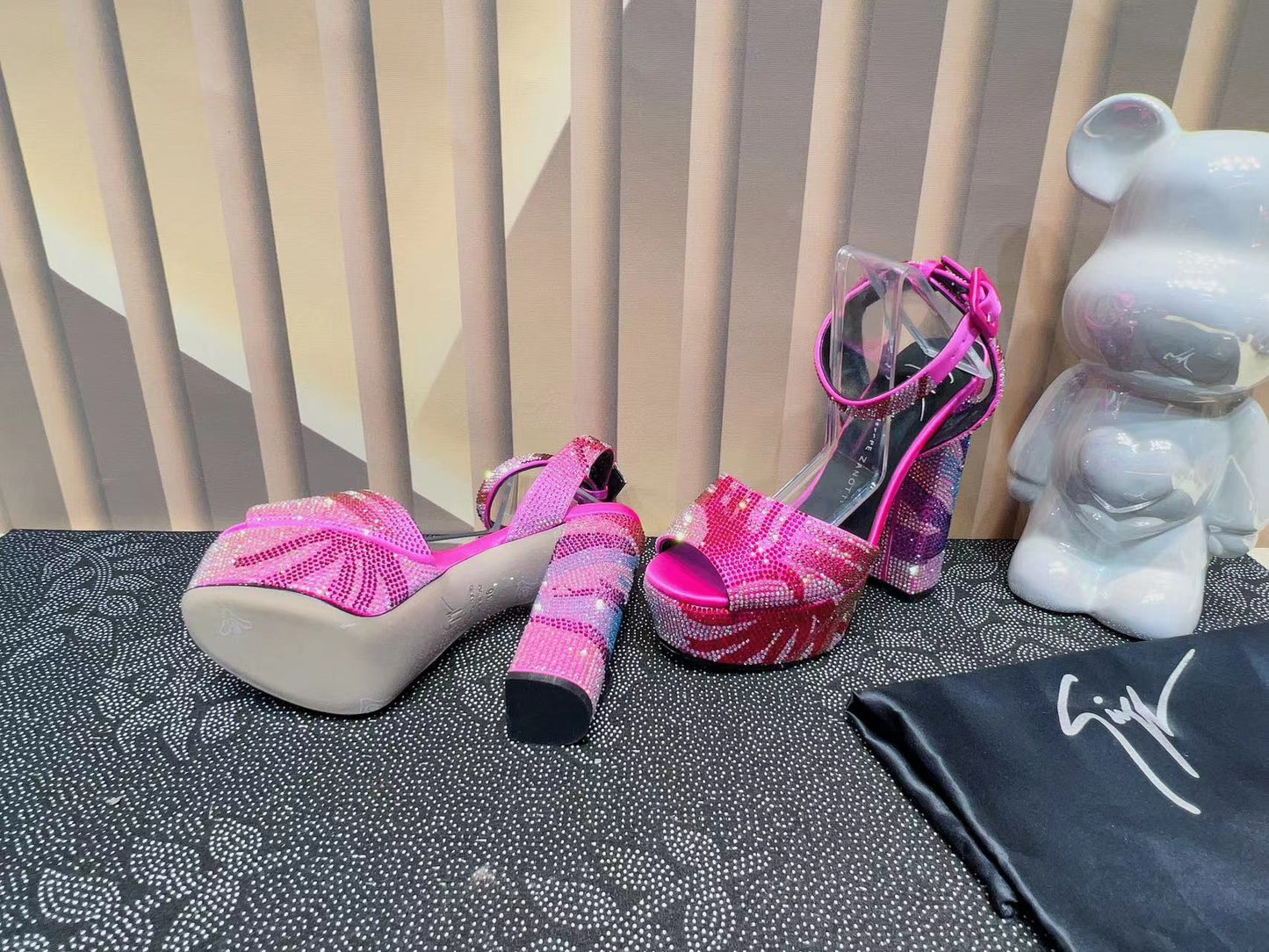 GZ Crystal Platform Heels - 3 Colours