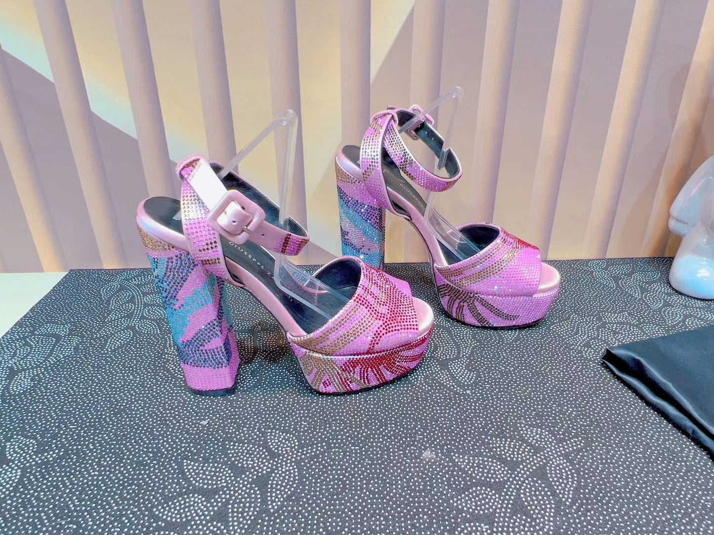GZ Crystal Platform Heels - 3 Colours