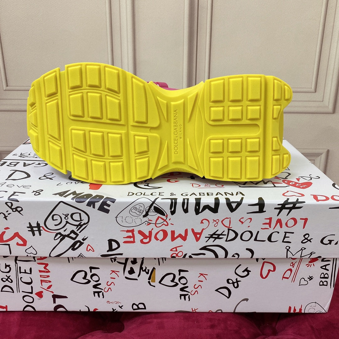 Space Colorblock Trainers - White/Yellow
