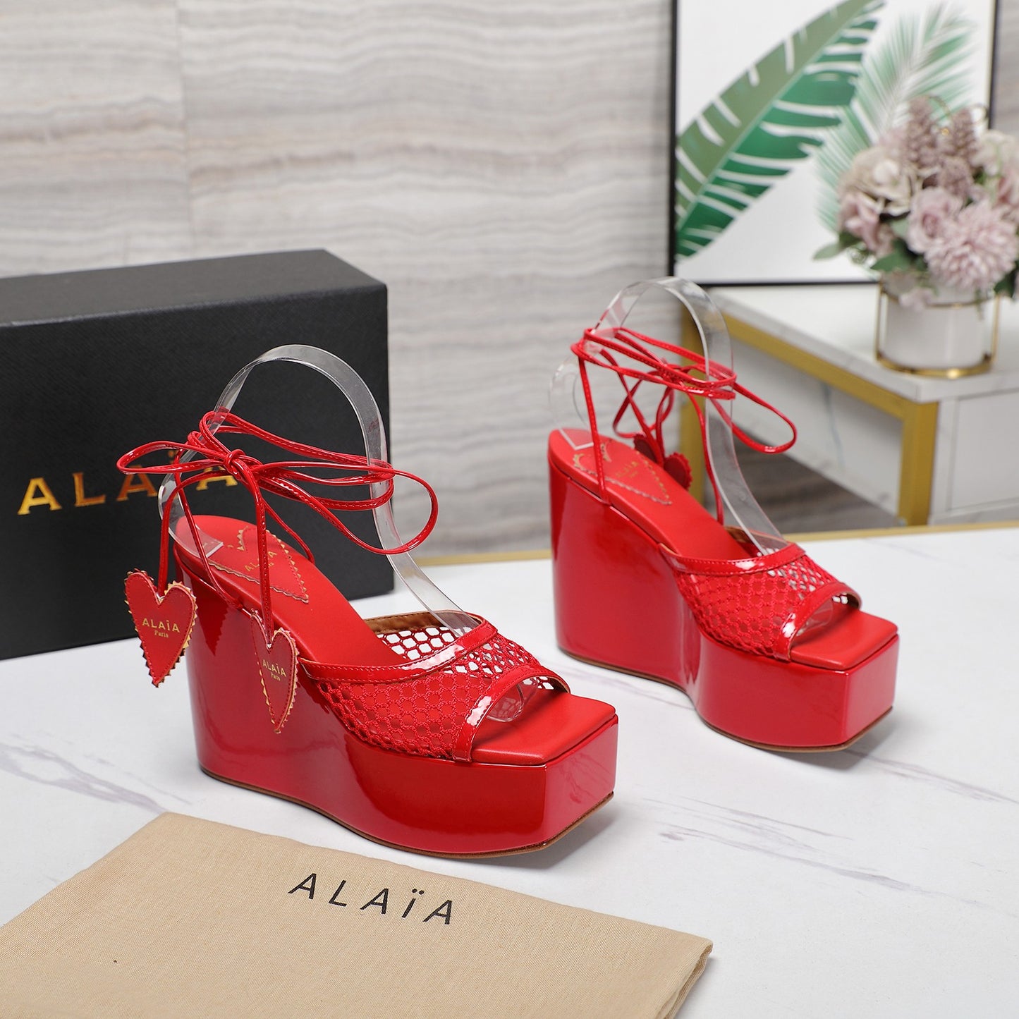 Riviera Lace Up Wedge - 5 Colours