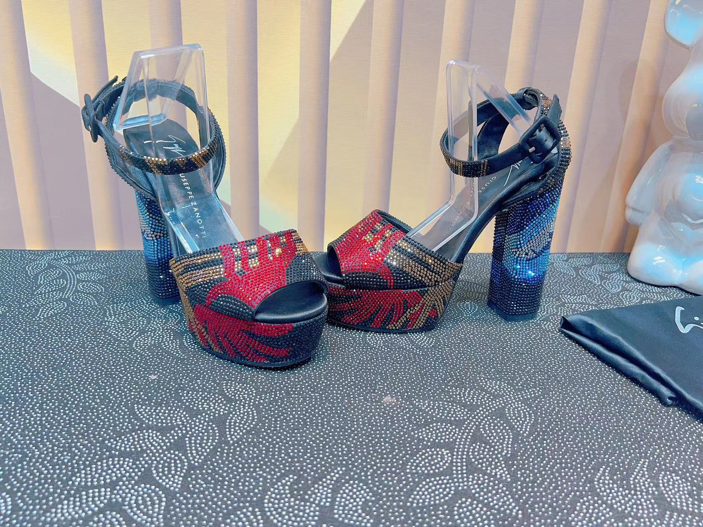 GZ Crystal Platform Heels - 3 Colours