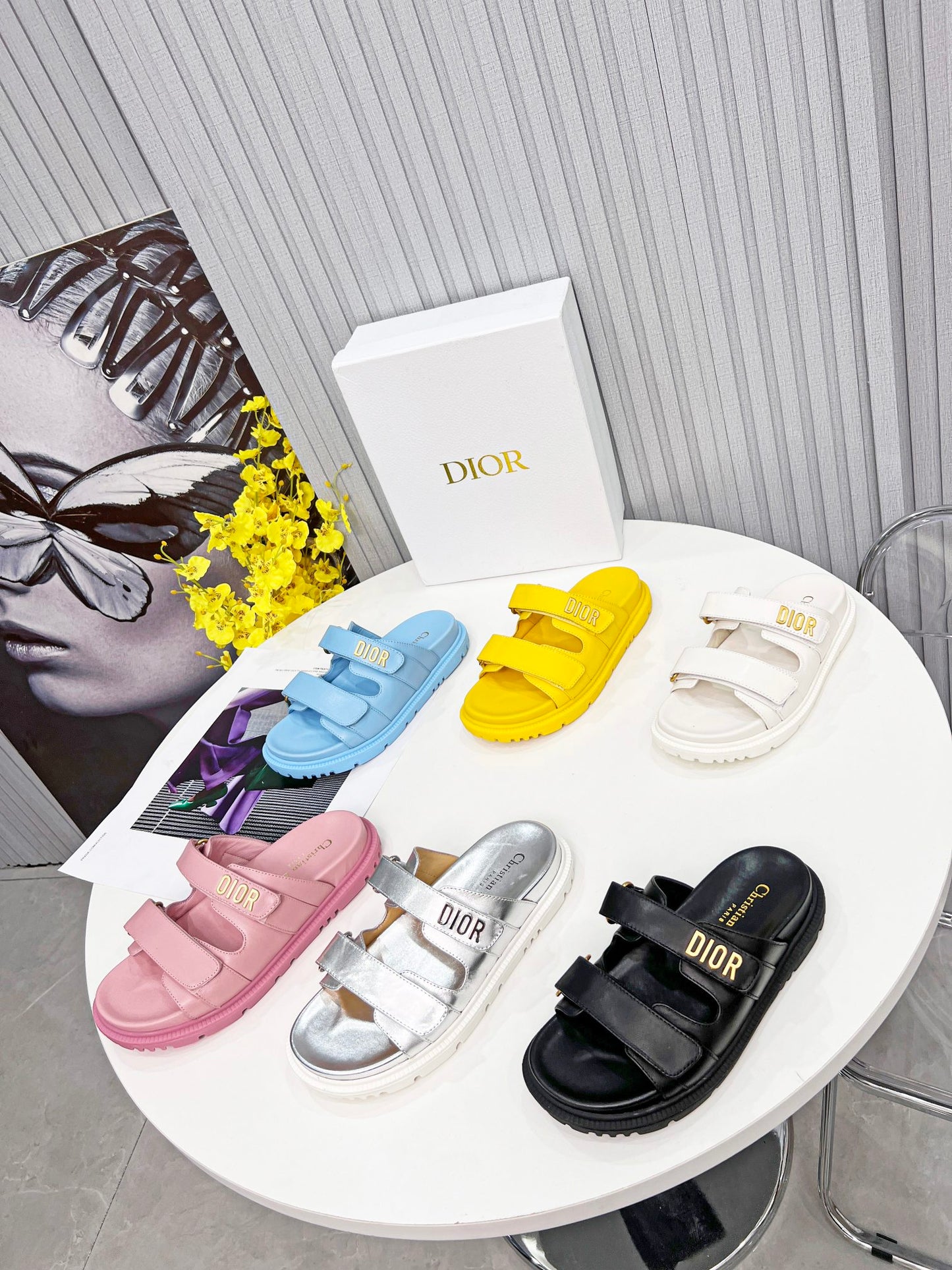Dioract Double Strap Flat Sandals - 5 Colours