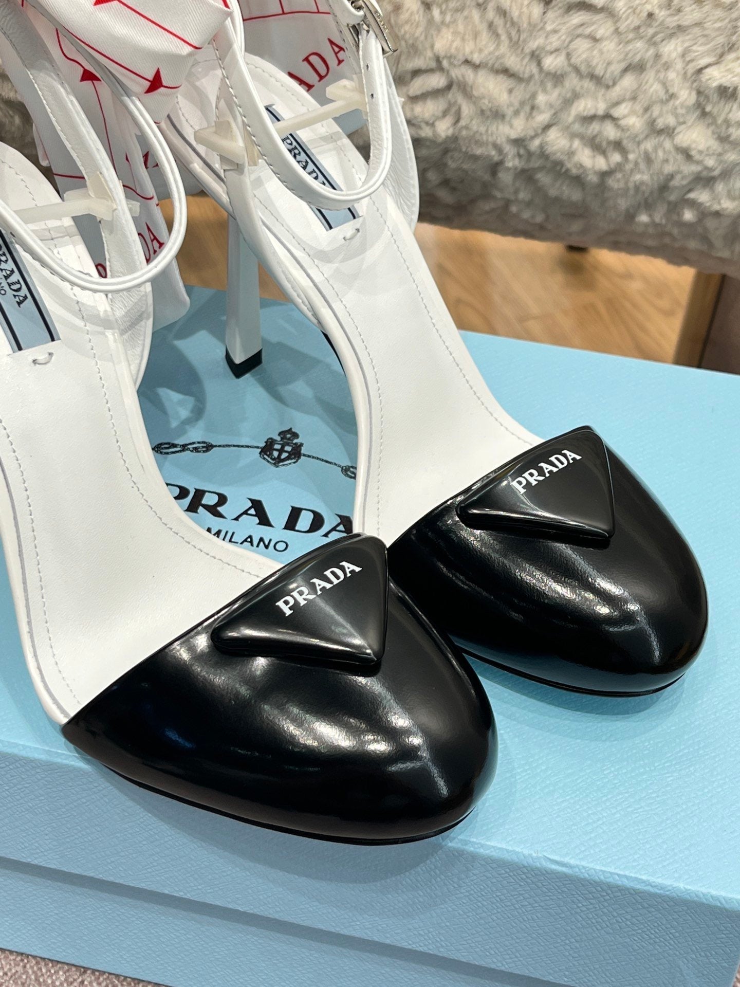 Bicolour Ankle Strap Heels - 2 Colours