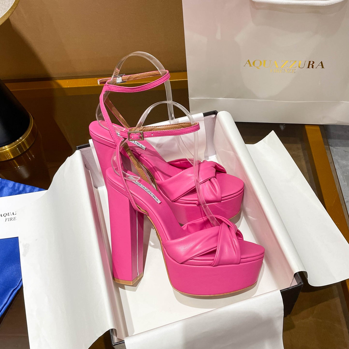 Twist Platform Heels - 4 Colours