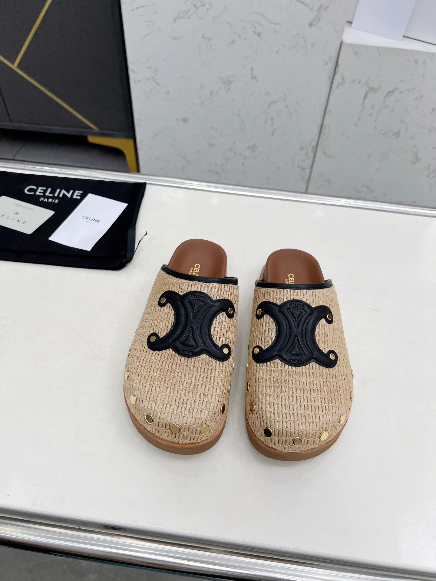 Pitea Raffia Clogs - 2 Colours