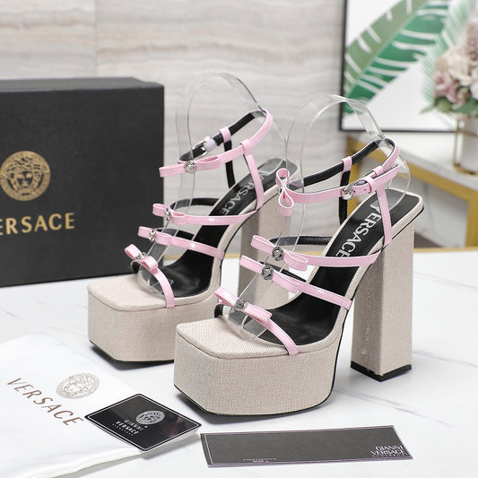 Gianni Ribbon Platform Heels - 2 Colours