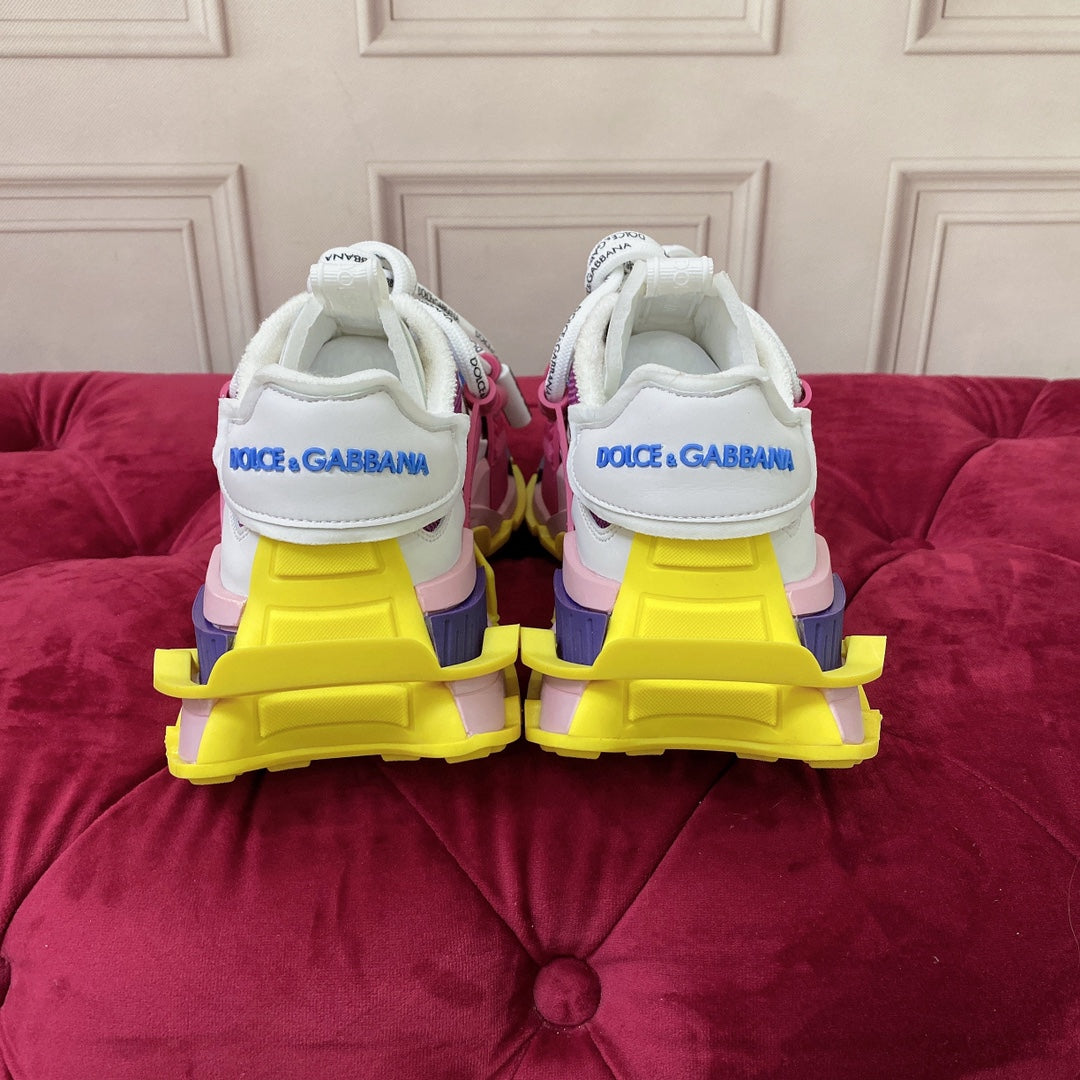 Space Colorblock Trainers - White/Yellow
