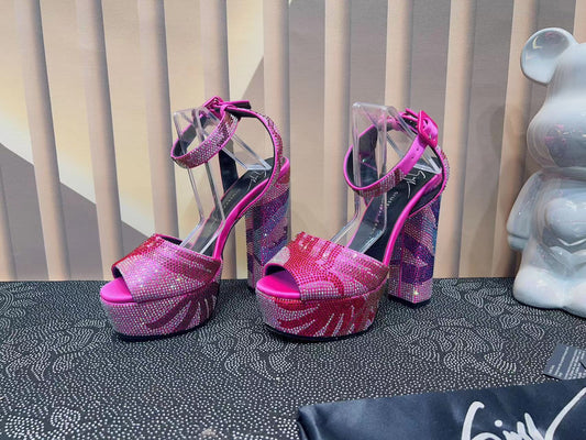 GZ Crystal Platform Heels - 3 Colours