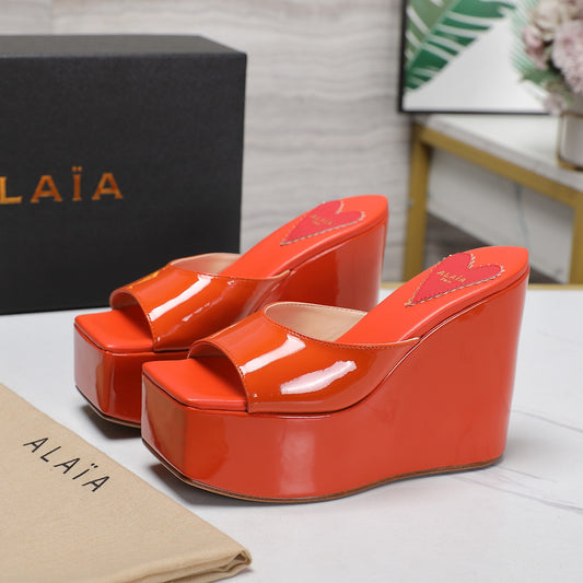 Patent Love Heart Wedge - 5 Colours