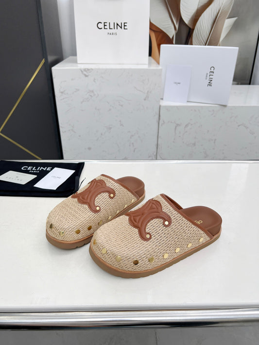 Pitea Raffia Clogs - 2 Colours