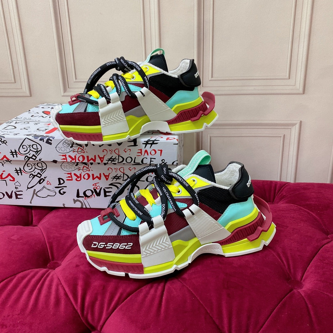 Space Colorblock Trainers - Green