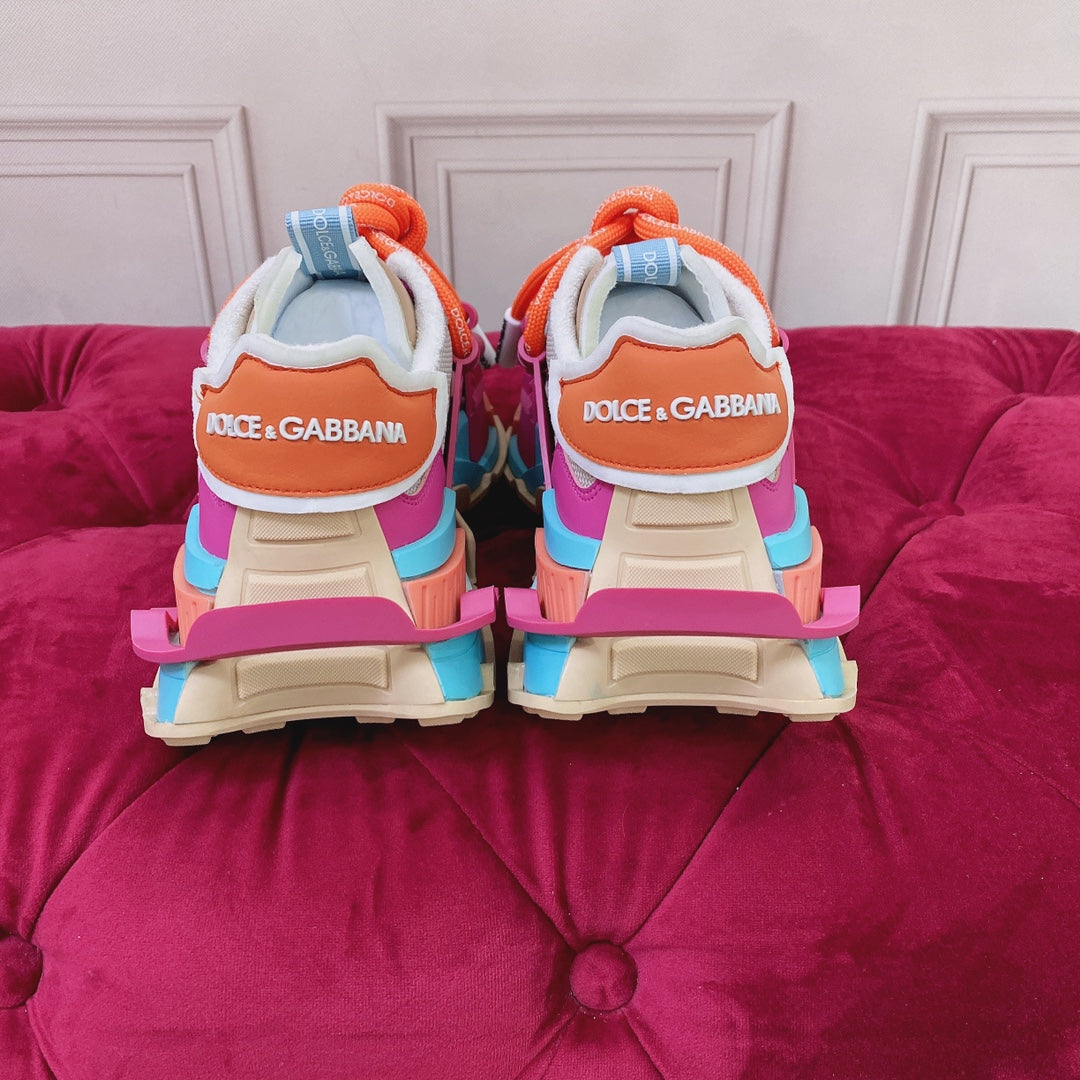 Space Colorblock Trainers - Orange