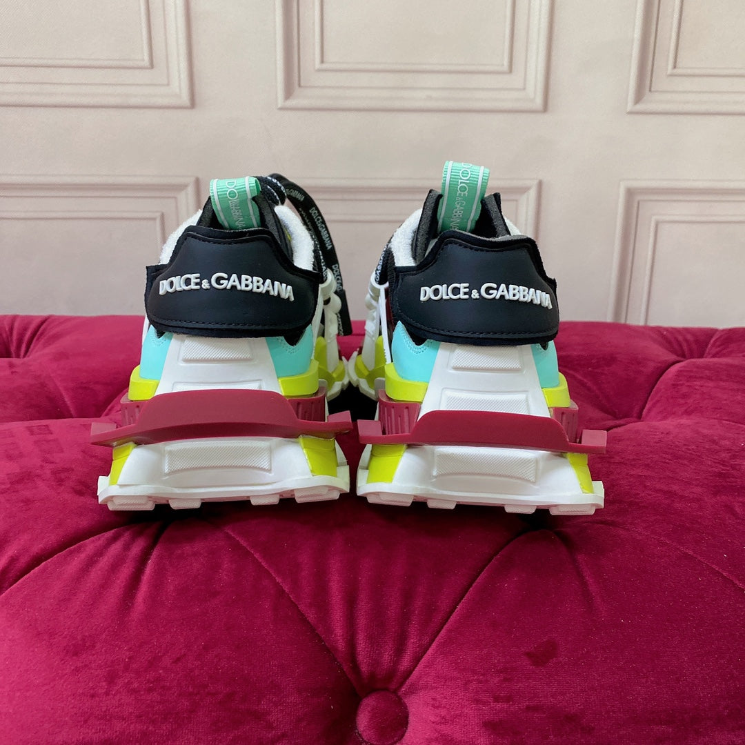 Space Colorblock Trainers - Green